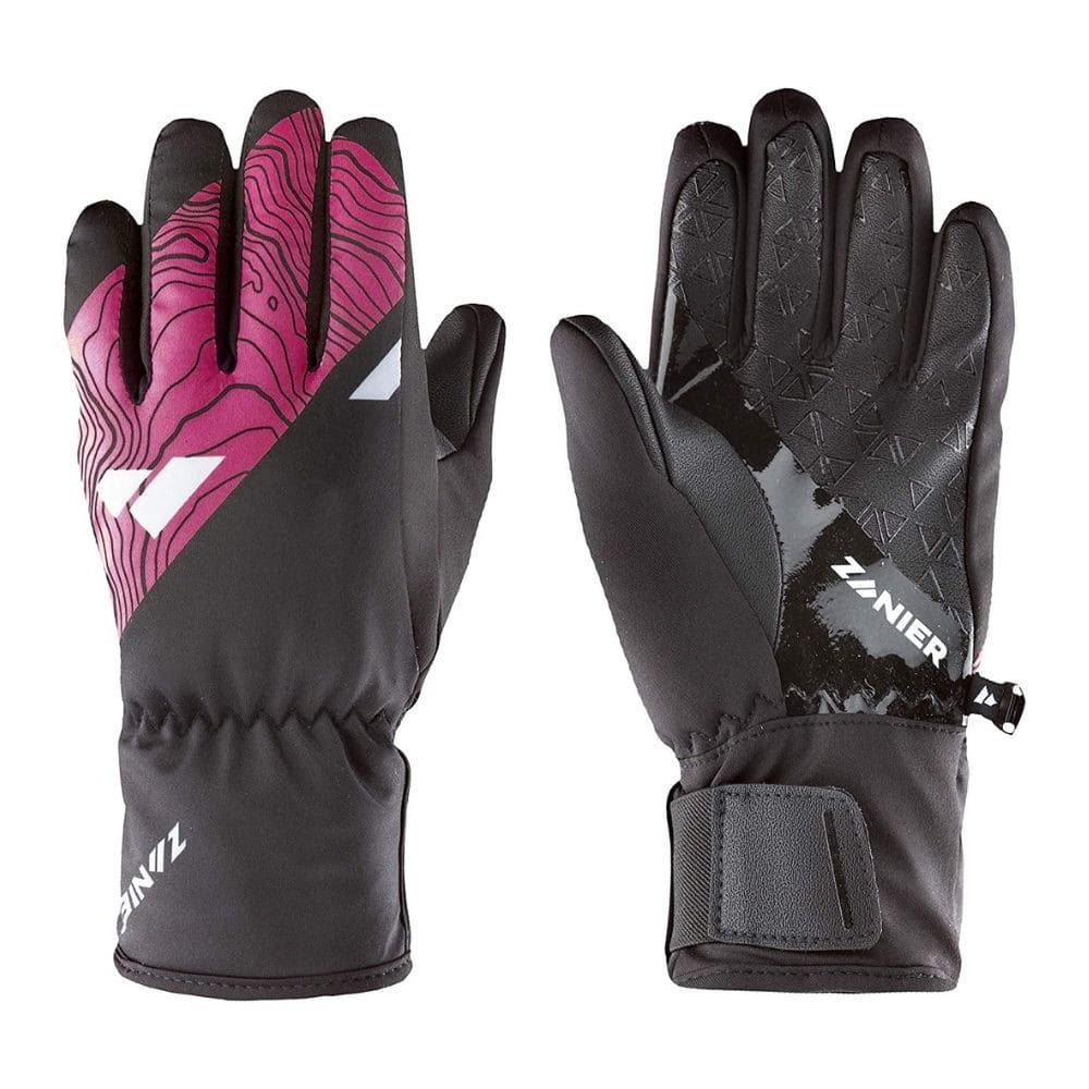 Lyžiarske rukavice ZANIER Silian Stx Black/Fuchsia - Detské rukavice - 1