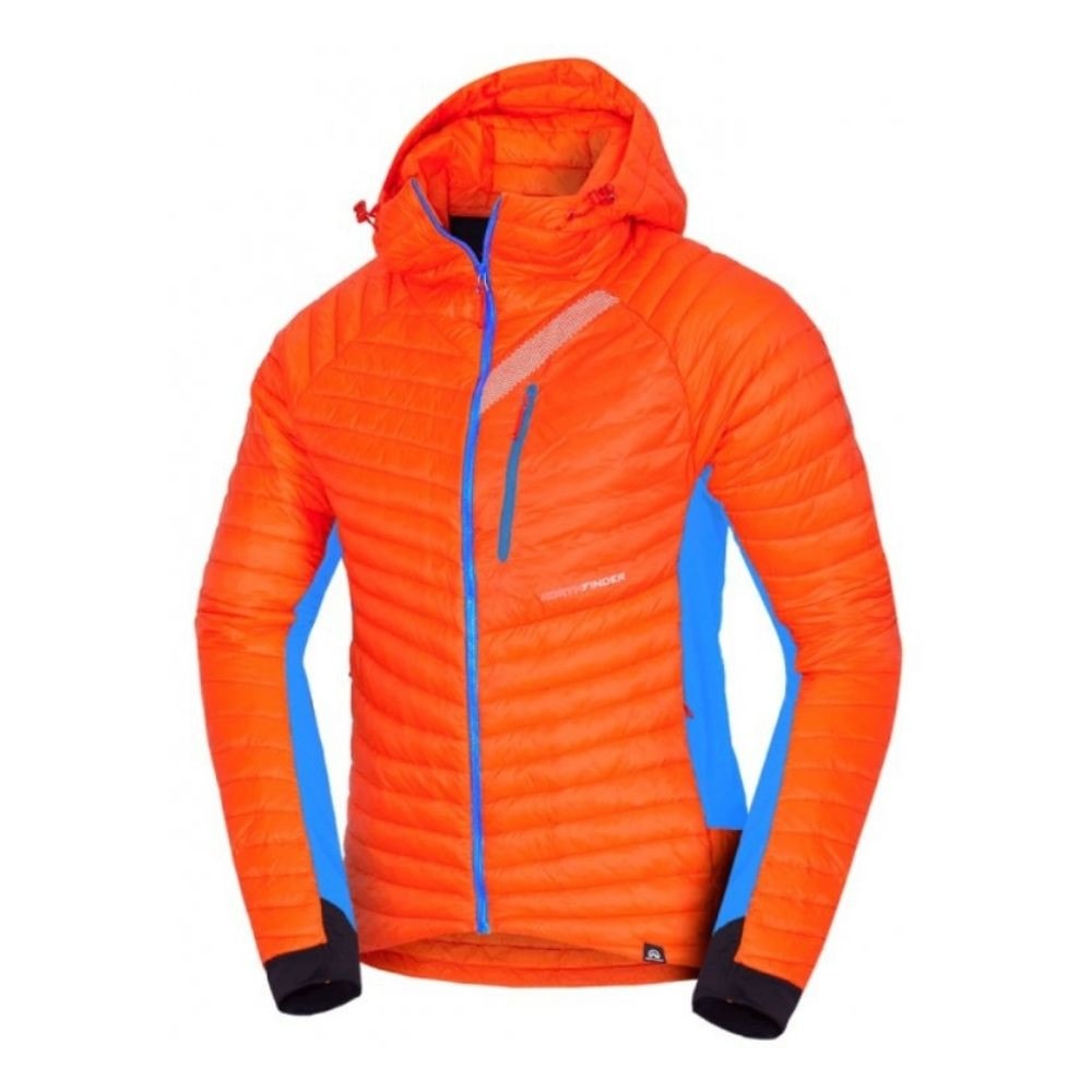Ultraľahká skialp bunda NORTHFINDER Primaloft Budin Orange - Bundy na bežky a skialp - 3
