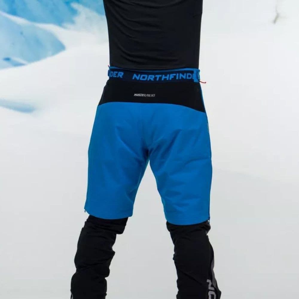 Zateplené kraťasy NORTHFINDER Kosiare Blue - Nohavice na bežky a skialp - 3