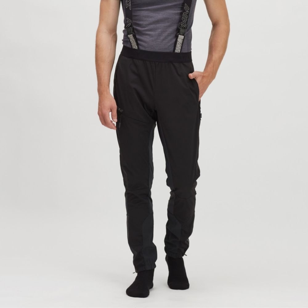 Pánske nohavice SILVINI Alzaro Softshell Black 10/10 - Nohavice na bežky a skialp - 1