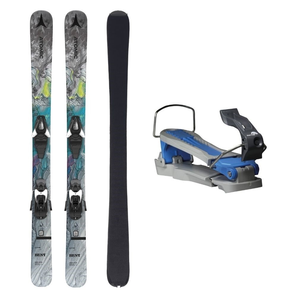 Skialpové detské lyže ATOMIC Bent JR 140-150 cm so stúpacím pásom + adaptér na šľapanie StartUp - Skialp sety -Detské - 1