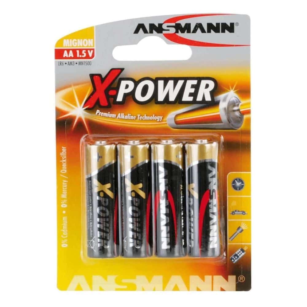 Batérie ANSMANN X-Power AA - 4 kusy v balení - Doplnky k cyclopočítačom - 2