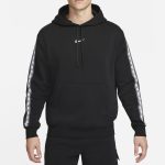 Mikina NIKE M NSW Repeat Fleece PO Hoodie BB Black/White
