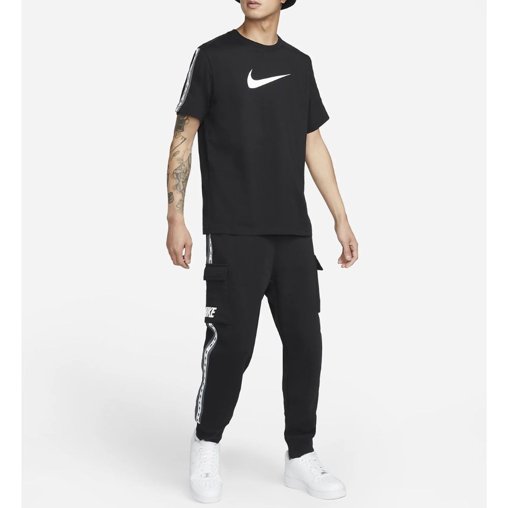 Tepláky NIKE M NSW Repeat Fleece Cargo BB Black/Grey - Tepláky - 4