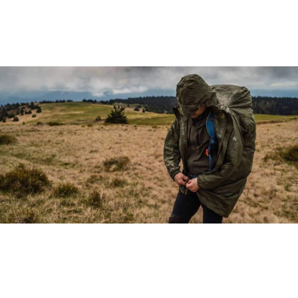 Vodotesná zbaliteľná outdoorová pláštenka NORTHFINDER Northkit Zelená - Bundy & Overaly & Vesty - 5