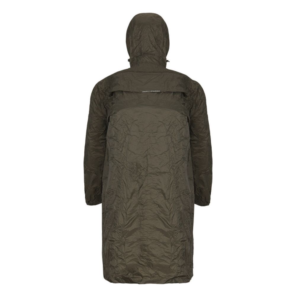 Vodotesná zbaliteľná outdoorová pláštenka NORTHFINDER Northkit Zelená - Bundy & Overaly & Vesty - 4