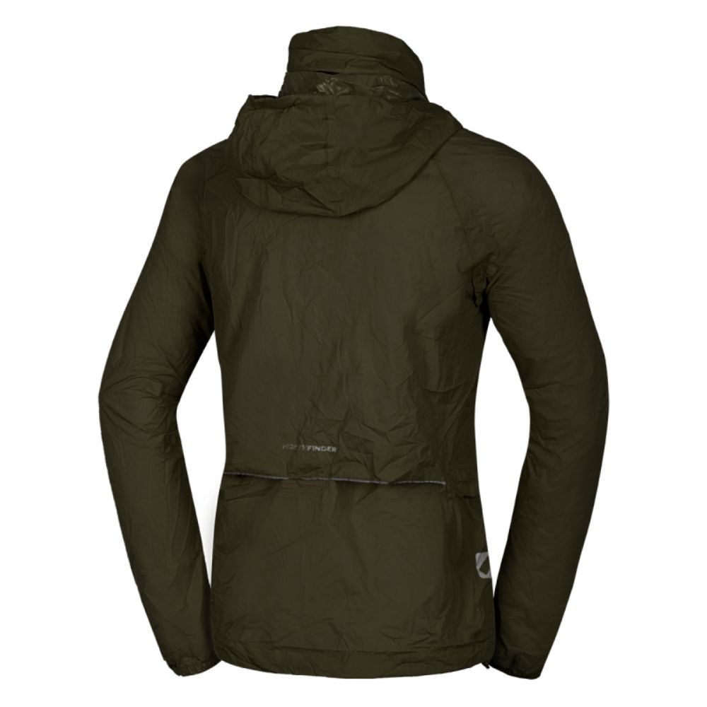 Pánska vodotesná zbaliteľná outdoorová bunda NORTHFINDER Northkit Tmavozelená - Bundy & Vesty - 8