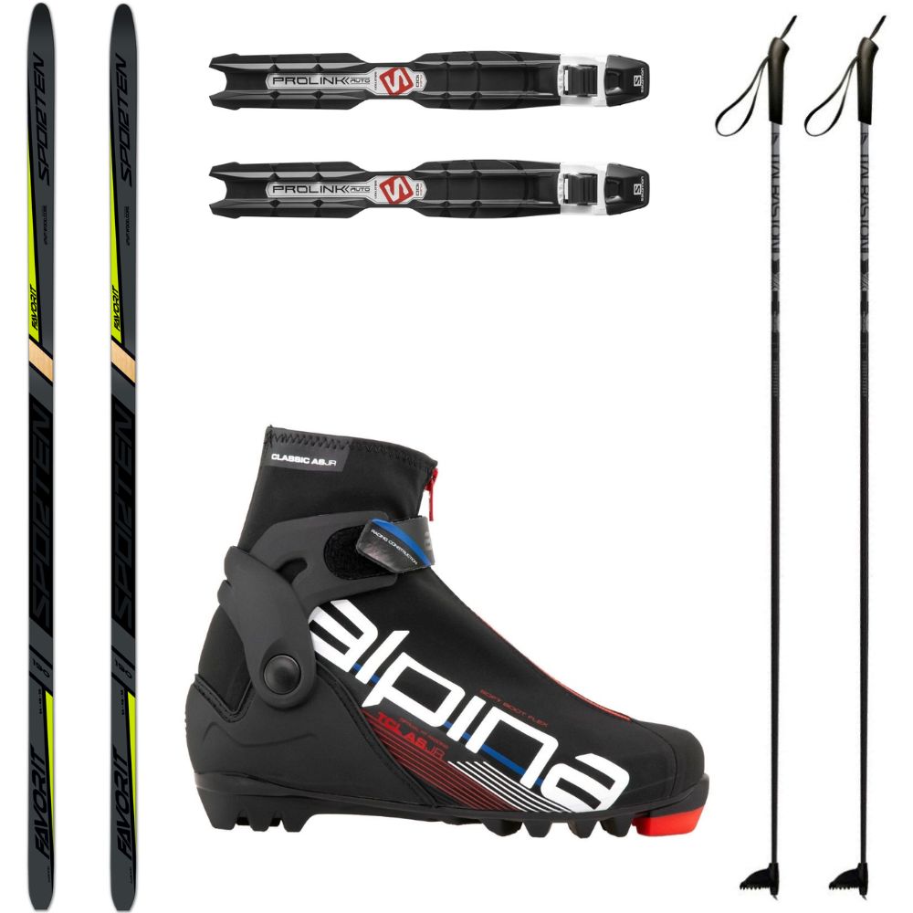 Bežkový set SPORTEN Favorit MgE s viazaním + topánky Alpina T Classic + palice - Pánske sety - 1