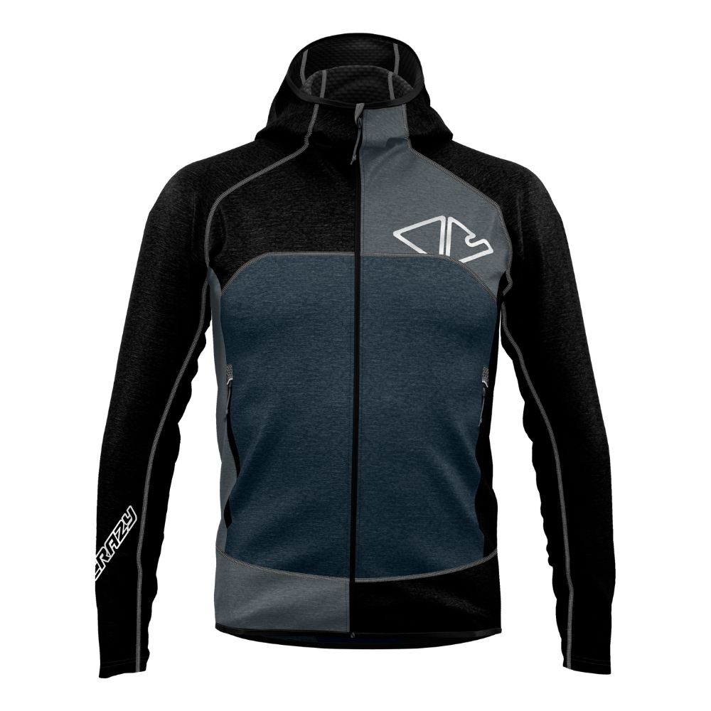 Mikina CRAZY Pull Resolution Man Black - Technické mikiny - 4