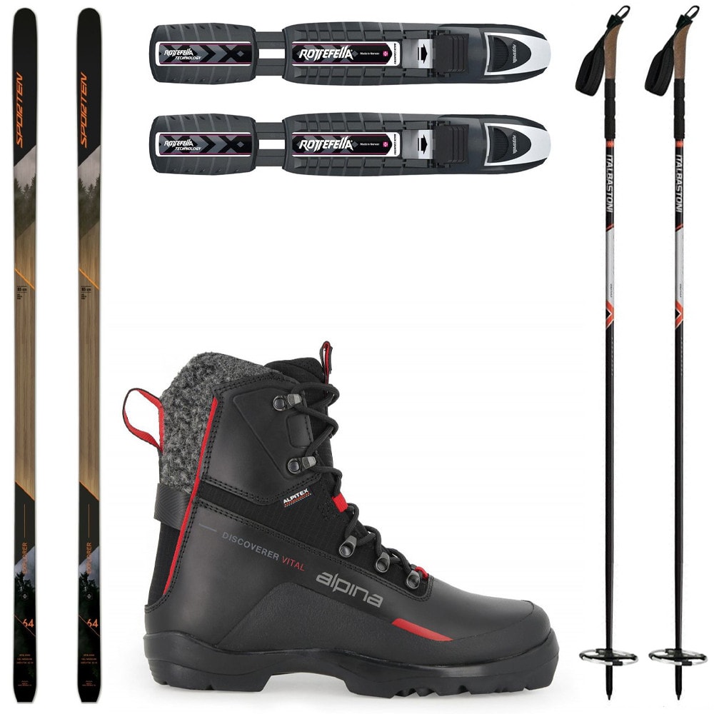 Backcountry set SPORTEN Explorer MgE s viazaním BC + topánky Alpina Discoverer + palice - Backcountry sety - 1
