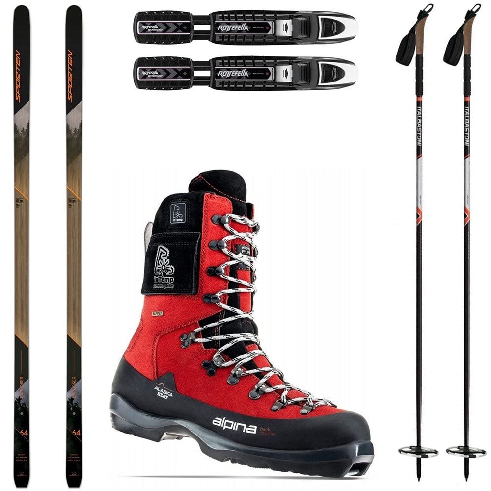 Backcountry set SPORTEN Explorer MgE s viazaním BC + topánky Alpina Alaska Heat + palice - Backcountry sety - 1