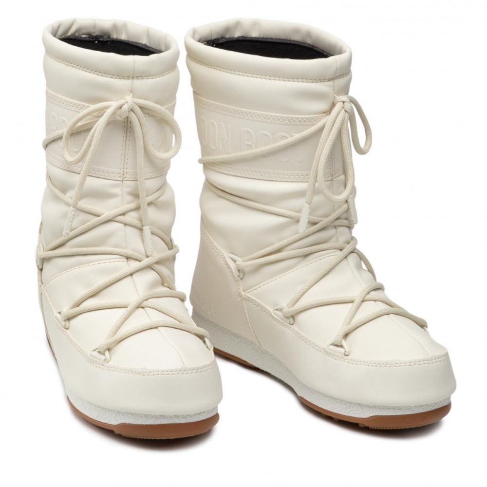 Snehule MOON BOOT Mid Rubber Cream - Zimná obuv - 3