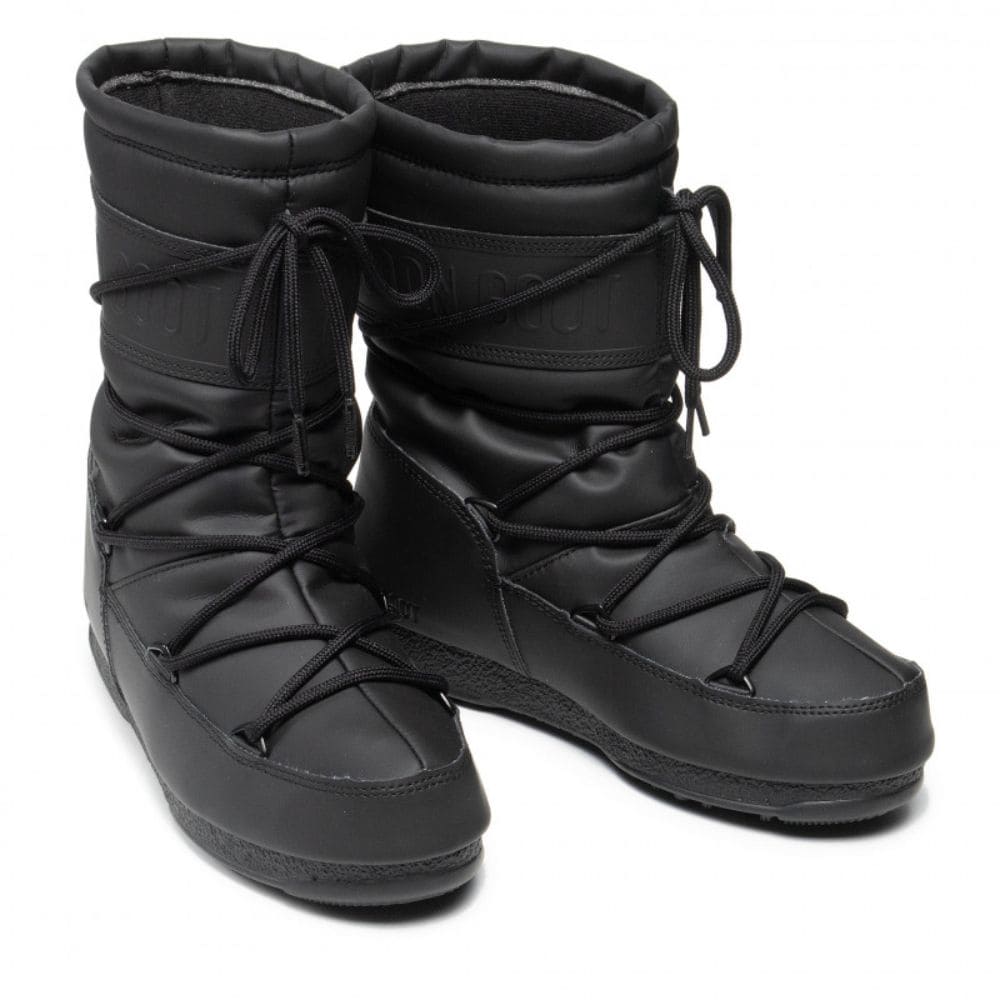 Snehule MOON BOOT Mid Rubber Black - Zimná obuv - 3
