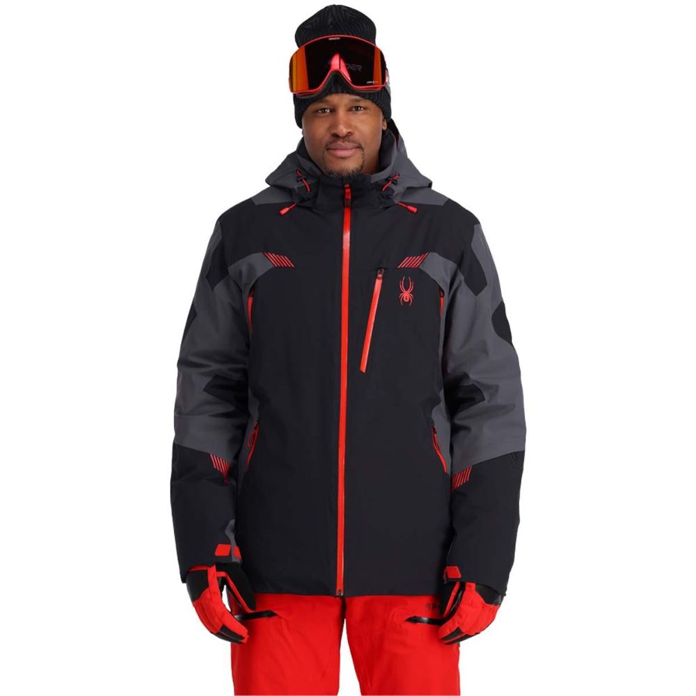 Bunda SPYDER Leader Black Volcano - Lyžiarske bundy - 3