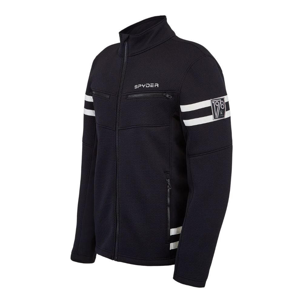 Mikina SPYDER Wengen Encore FZ Black - Mikiny bez kapucne - 5