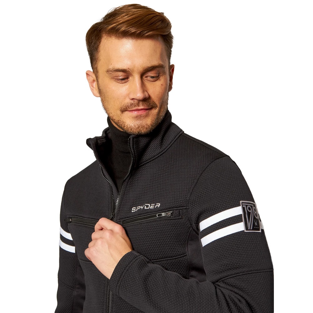Mikina SPYDER Wengen Encore FZ Black - Mikiny bez kapucne - 3