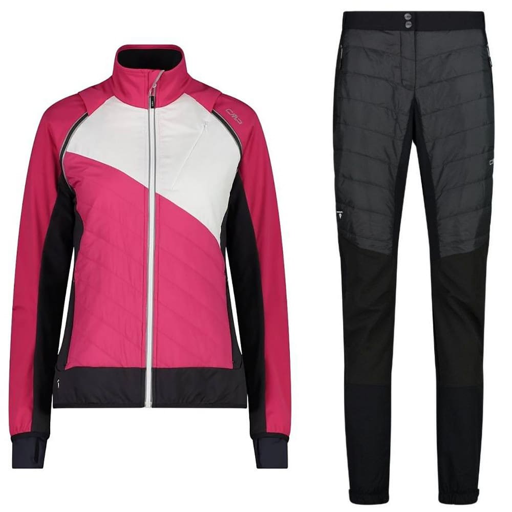Komplet na bežky CAMPAGNOLO Woman Jacket s odopínateľnými rukávmi + nohavice Campagnolo PrimaLoft Pant - SETY - Skialpové oblečenie - 1