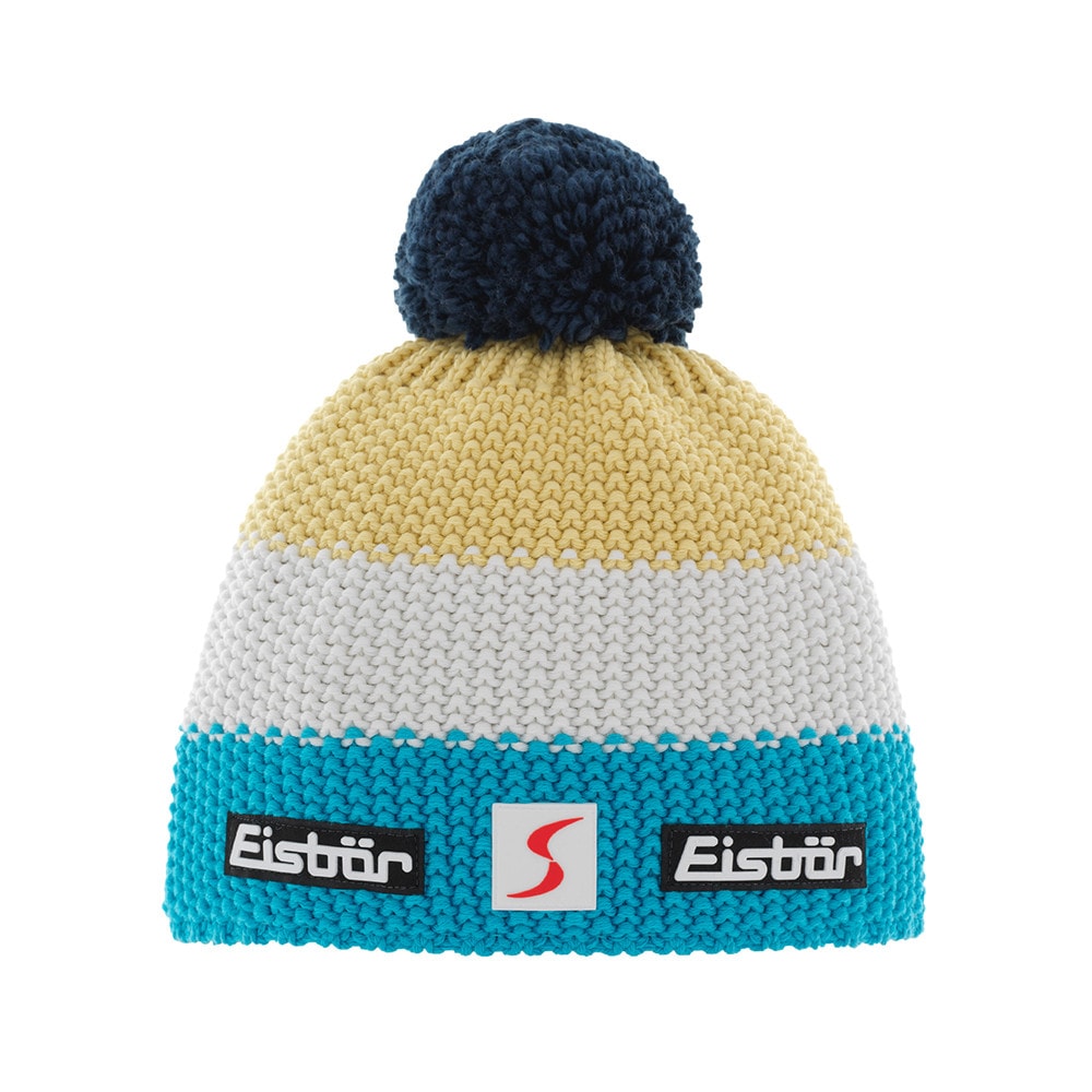 Zimná čiapka EISBÄR Star Pompon MÜ SP Banana/White/Blue - Čiapky - 1