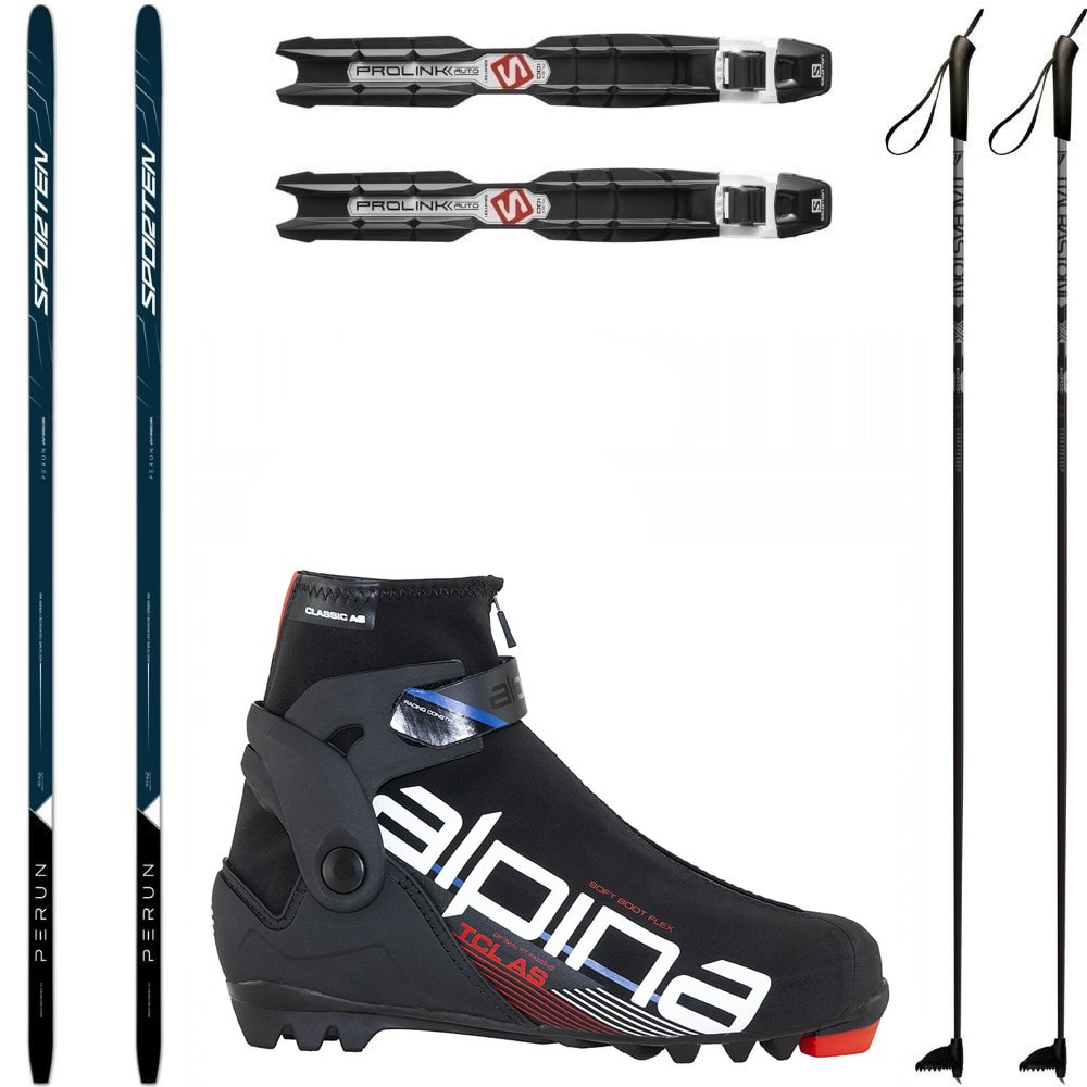 Bežkový set SPORTEN Perun MgE s viazaním + obuv Alpina T + palice - Pánske sety - 1