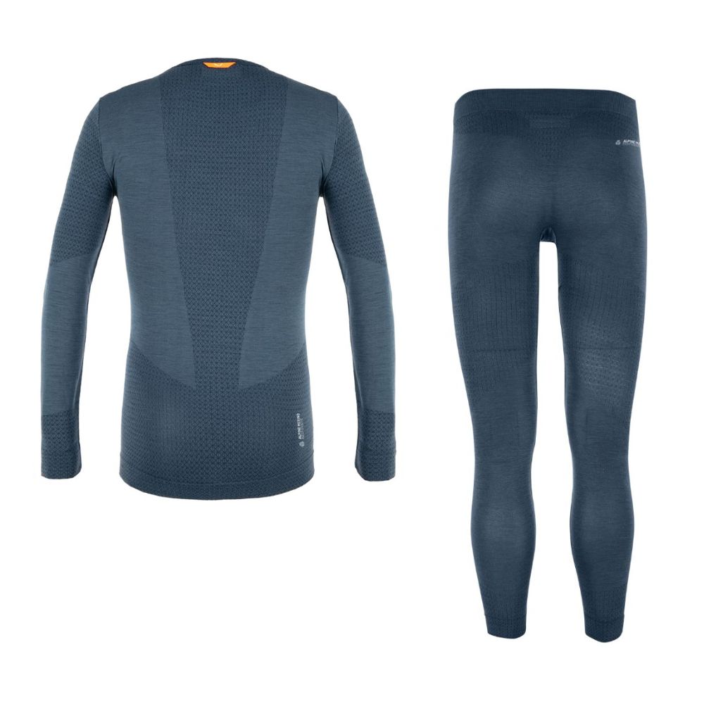 Merino termo Komplet SALEWA Zebru Med Warm Dark Denim - Športové termoprádlo - 2