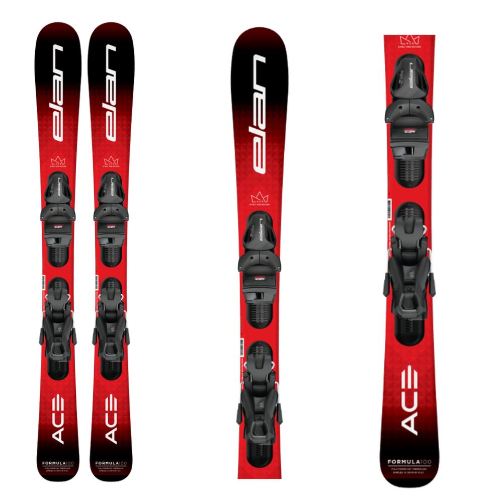 Detské lyže ELAN Formula Red Quick Shift + EL 7.5 GW - Detské lyže - 1