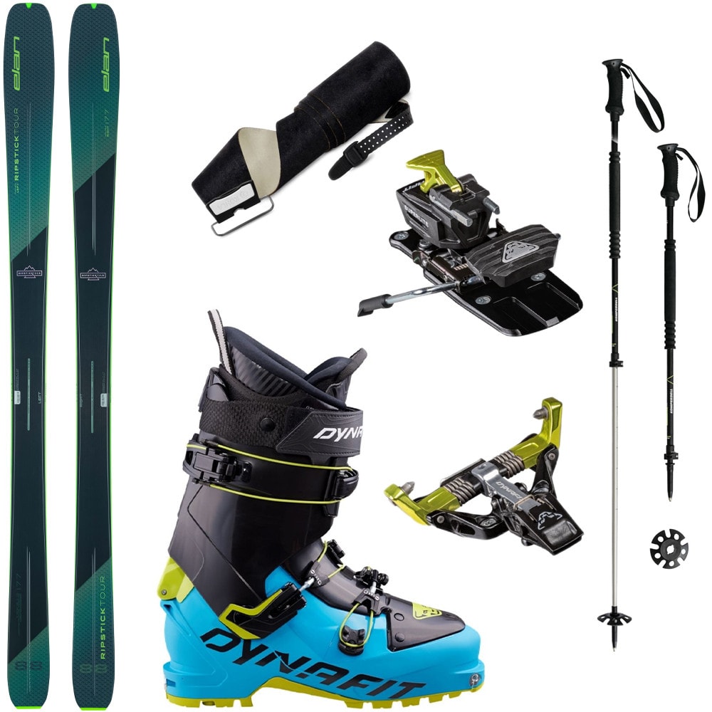 Skialpový set ELAN Ripstick Tour 88 s pásmi + viazanie Dynafit Superlite 175 + lyžiarky Dynafit + palice - Skialp sety -Unisex - 1