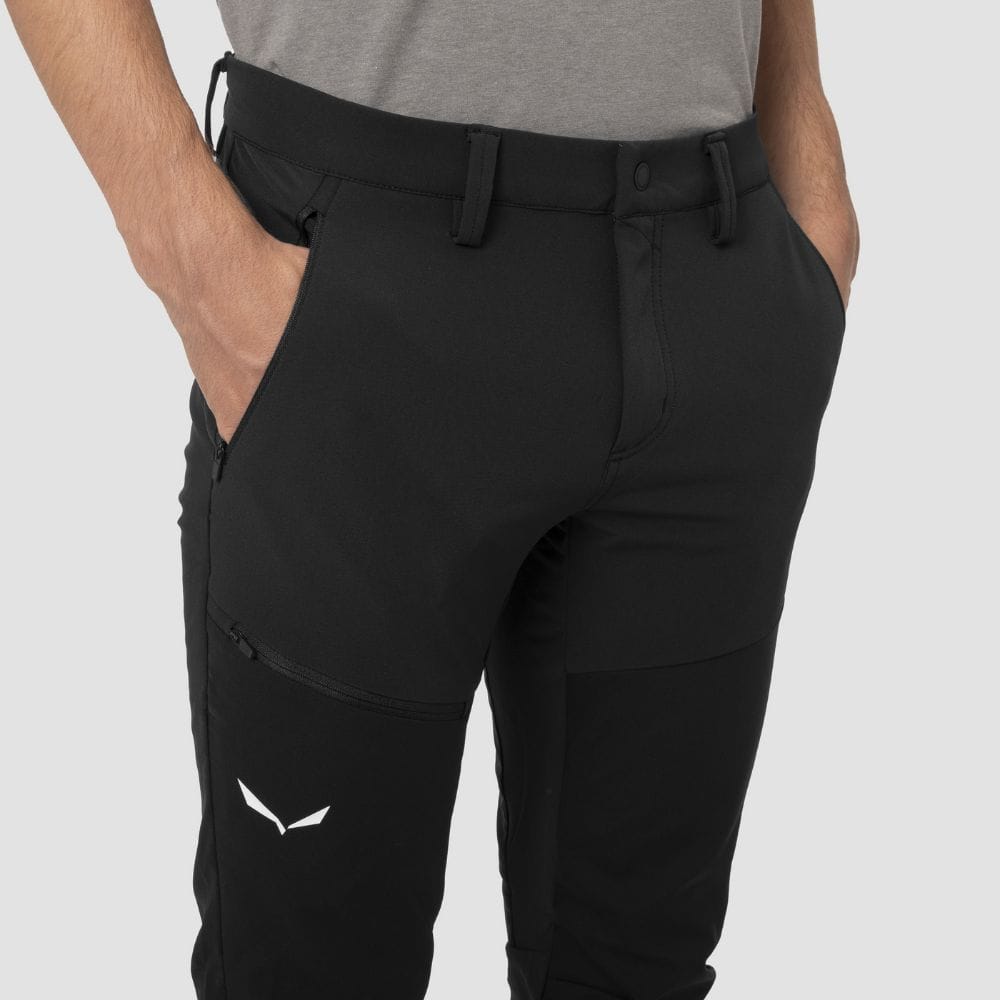 Nohavice SALEWA Puez Orval 2 Durastretch Black - Turistické nohavice - 3