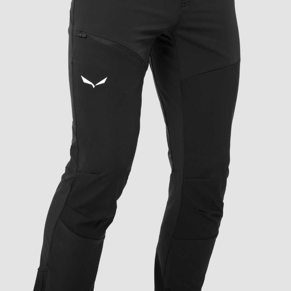 Nohavice SALEWA Puez Orval 2 Durastretch Black - Turistické nohavice - 4
