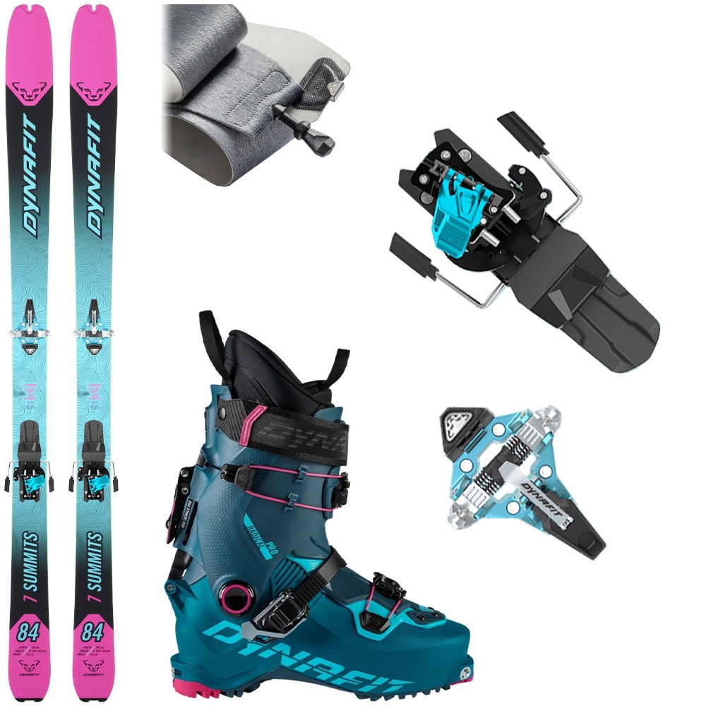 Skialpový set DYNAFIT Seven Summits Plus s viazaním Dynafit Radical a pásmi + lyžiarky Dynafit Radical Pro - Skialp sety -Dámske - 1