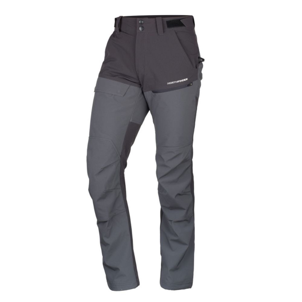 Nohavice NORTHFINDER Wesley Grey - Turistické nohavice - 8