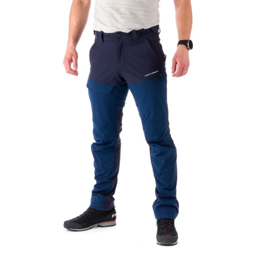 Nohavice NORTHFINDER Wesley Navy - Turistické nohavice - 1