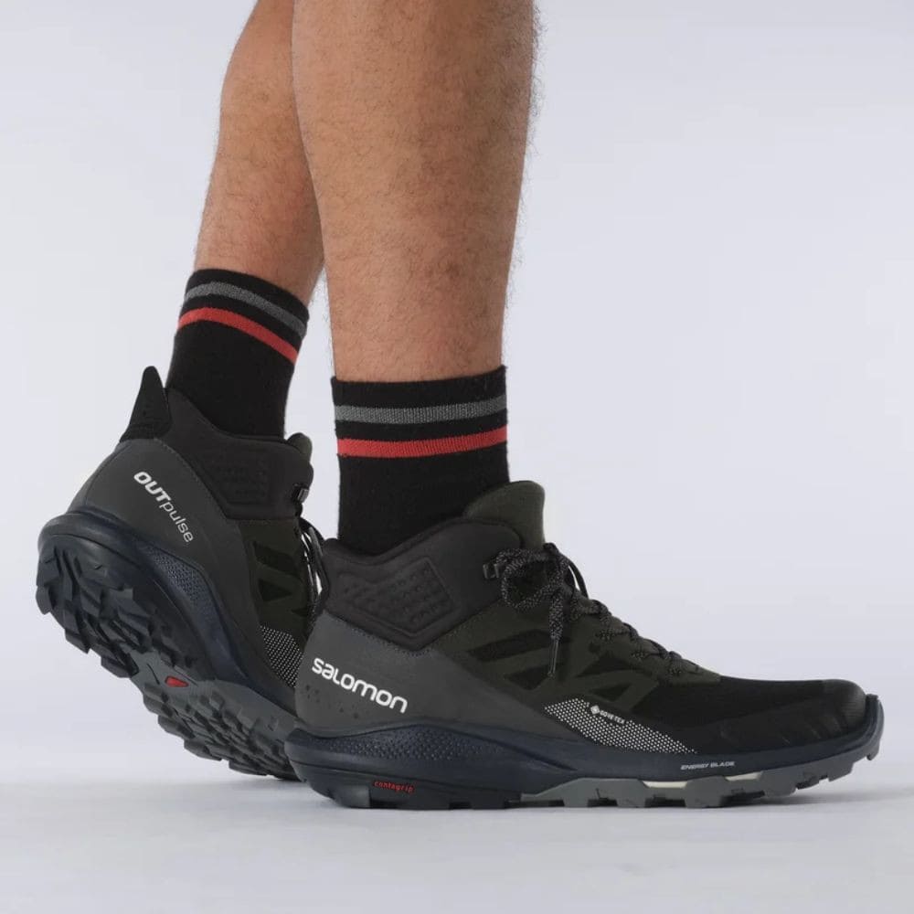 Topánky Salomon OUTpulse Mid GTX Black/Ebony/Vanilla - Turistická obuv - 7