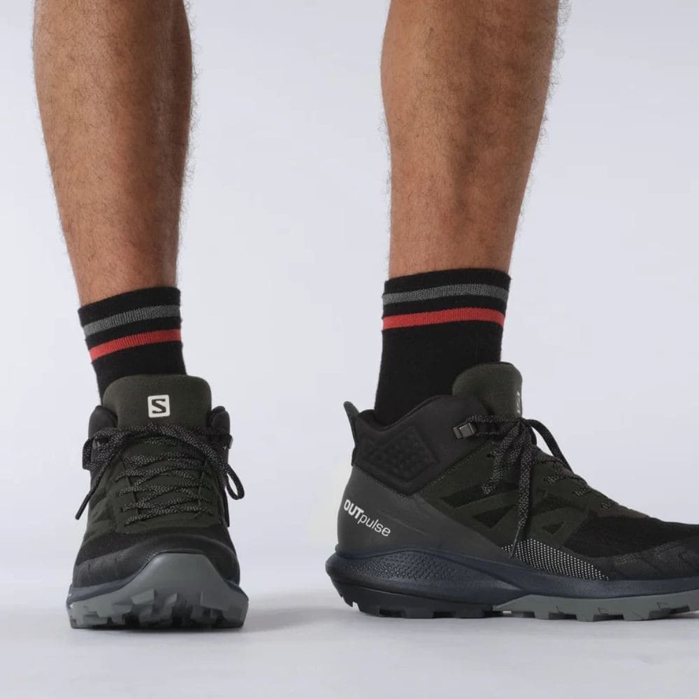Topánky Salomon OUTpulse Mid GTX Black/Ebony/Vanilla - Turistická obuv - 6