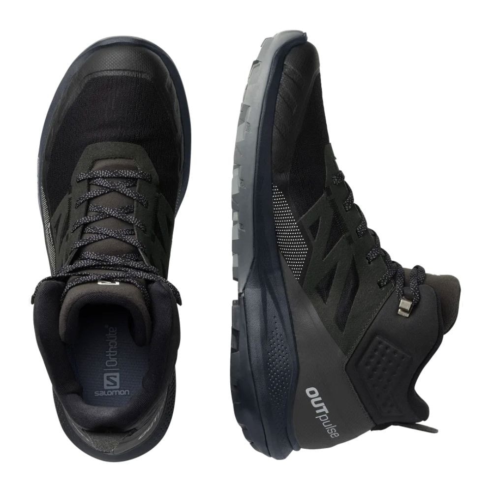 Topánky Salomon OUTpulse Mid GTX Black/Ebony/Vanilla - Turistická obuv - 5