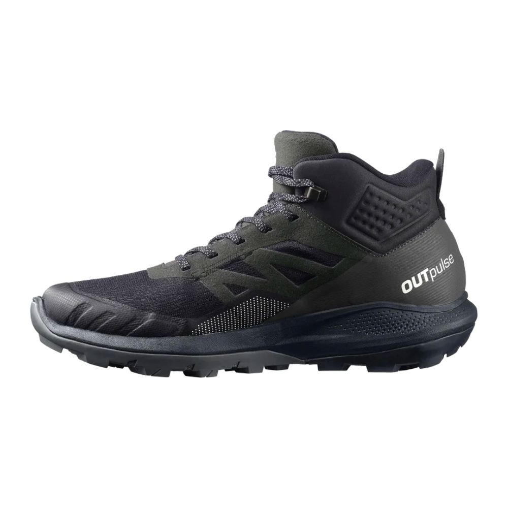Topánky Salomon OUTpulse Mid GTX Black/Ebony/Vanilla - Turistická obuv - 4