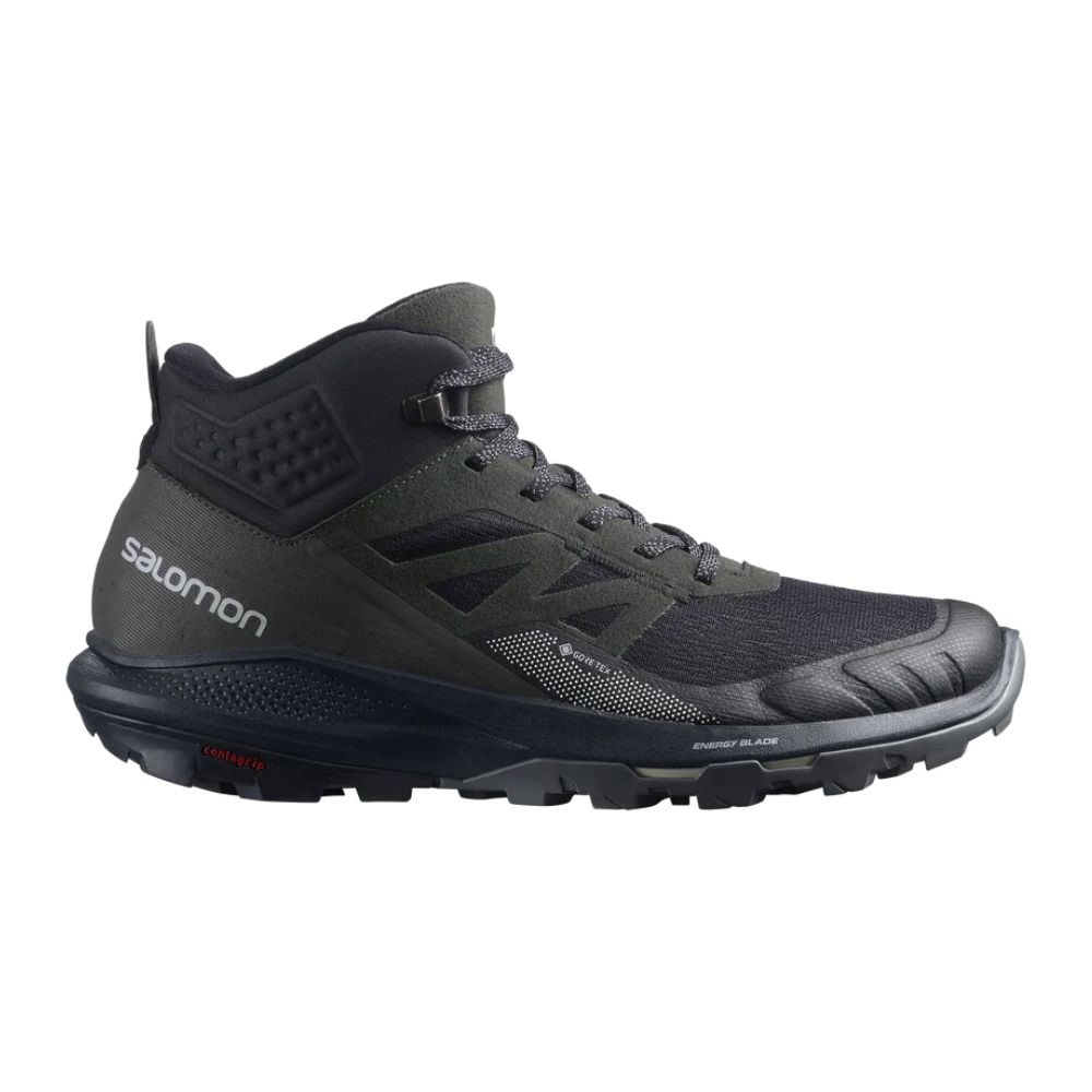 Topánky Salomon OUTpulse Mid GTX Black/Ebony/Vanilla - Turistická obuv - 1