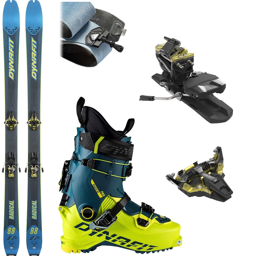 Skialpový set DYNAFIT Radical 88 s pásmi a viazaním + lyžiarky Dynafit Radical Pro - Skialp sety -Unisex - 1