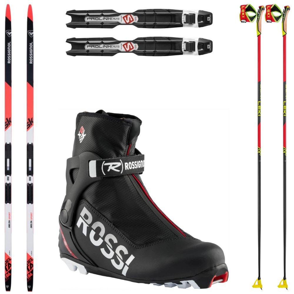 Bežecký set ROSSIGNOL Delta Sport Skating + topánky + palice Leki - Pánske sety - 1