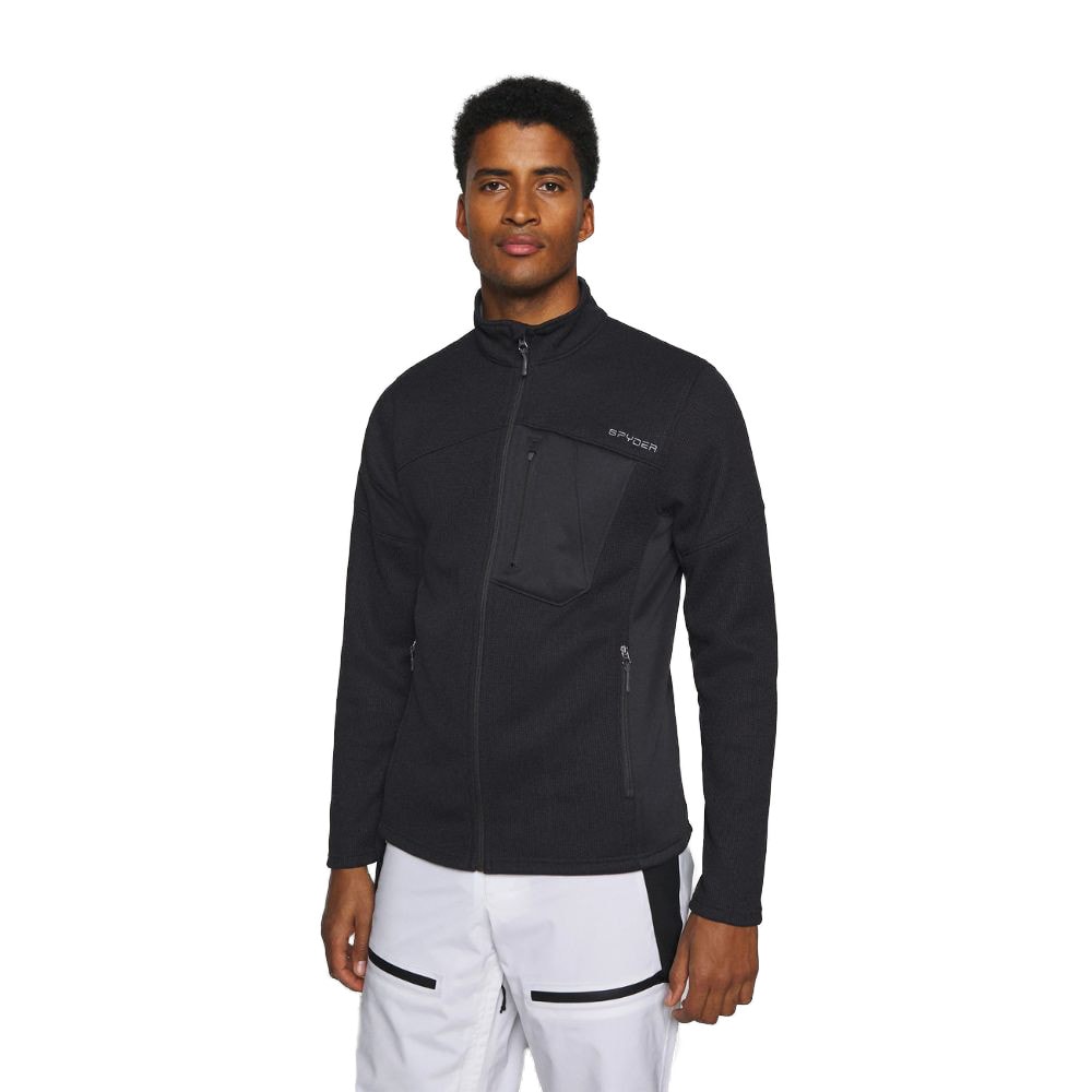 Sveter SPYDER Bandit Full Zip Black - Mikiny bez kapucne - 1