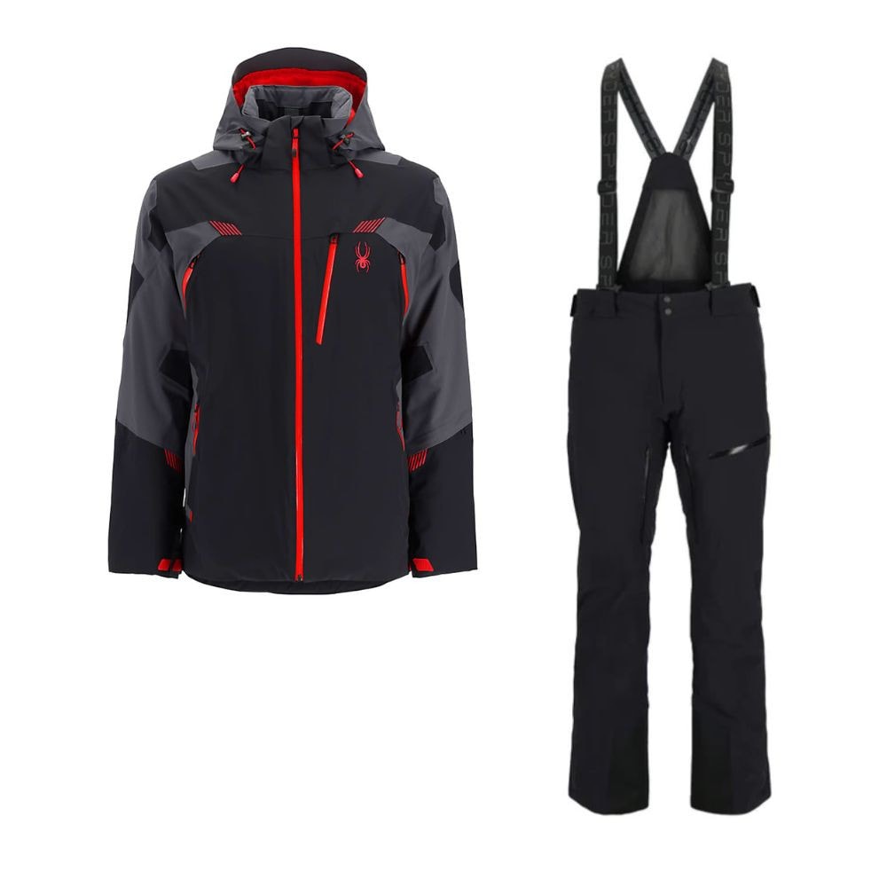 Lyžiarsky komplet SPYDER Leader Black Volcano & Dare Black - SETY - Lyžiarske oblečenie - 1