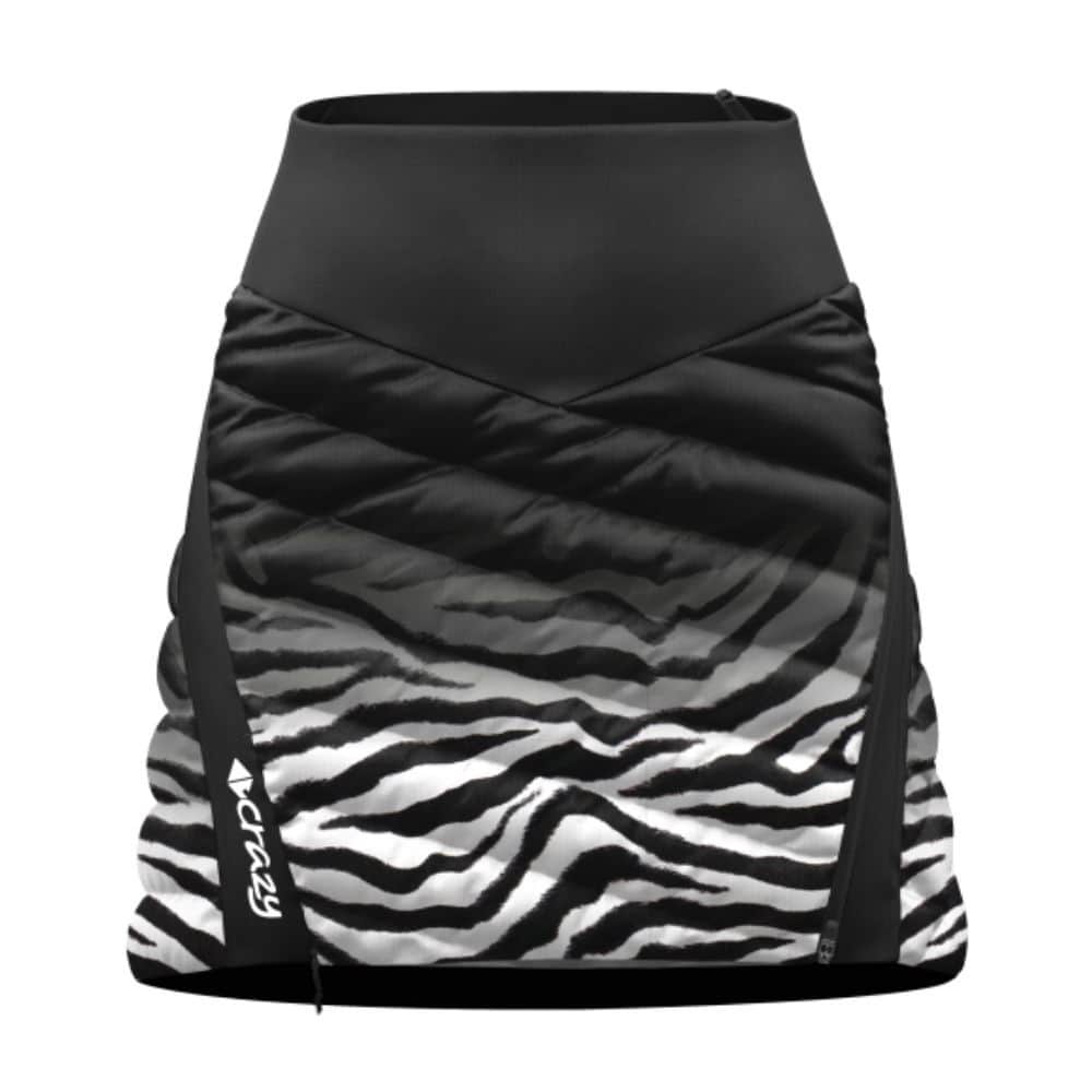 Zateplená sukňa CRAZY Skirt Channel Woman Black - Zebra - Dámske oblečenie - 1