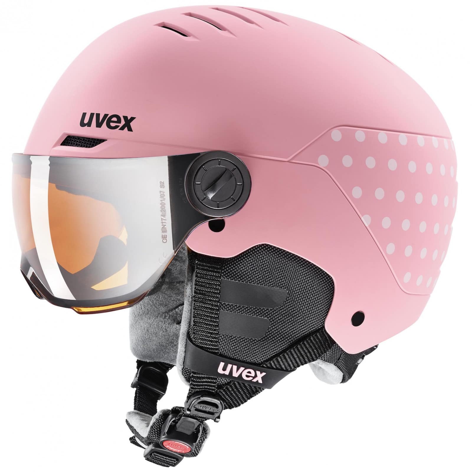 Lyžiarska prilba UVEX Rocket Visor Jr Pink - Detské prilby - 1