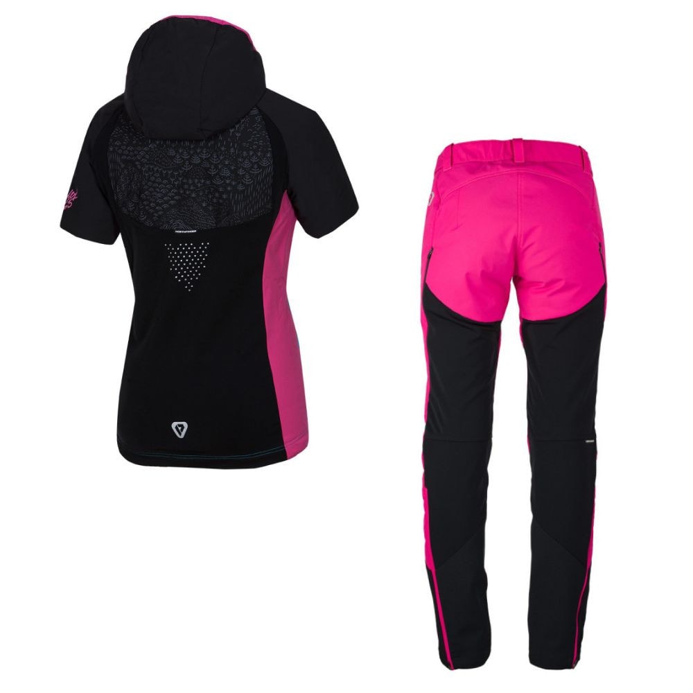 Skitouringový komplet NORTHFINDER Bartkova + NORTHFINDER Thermal Primaloft® Javorinka Pink - SETY - Skialpové oblečenie - 2