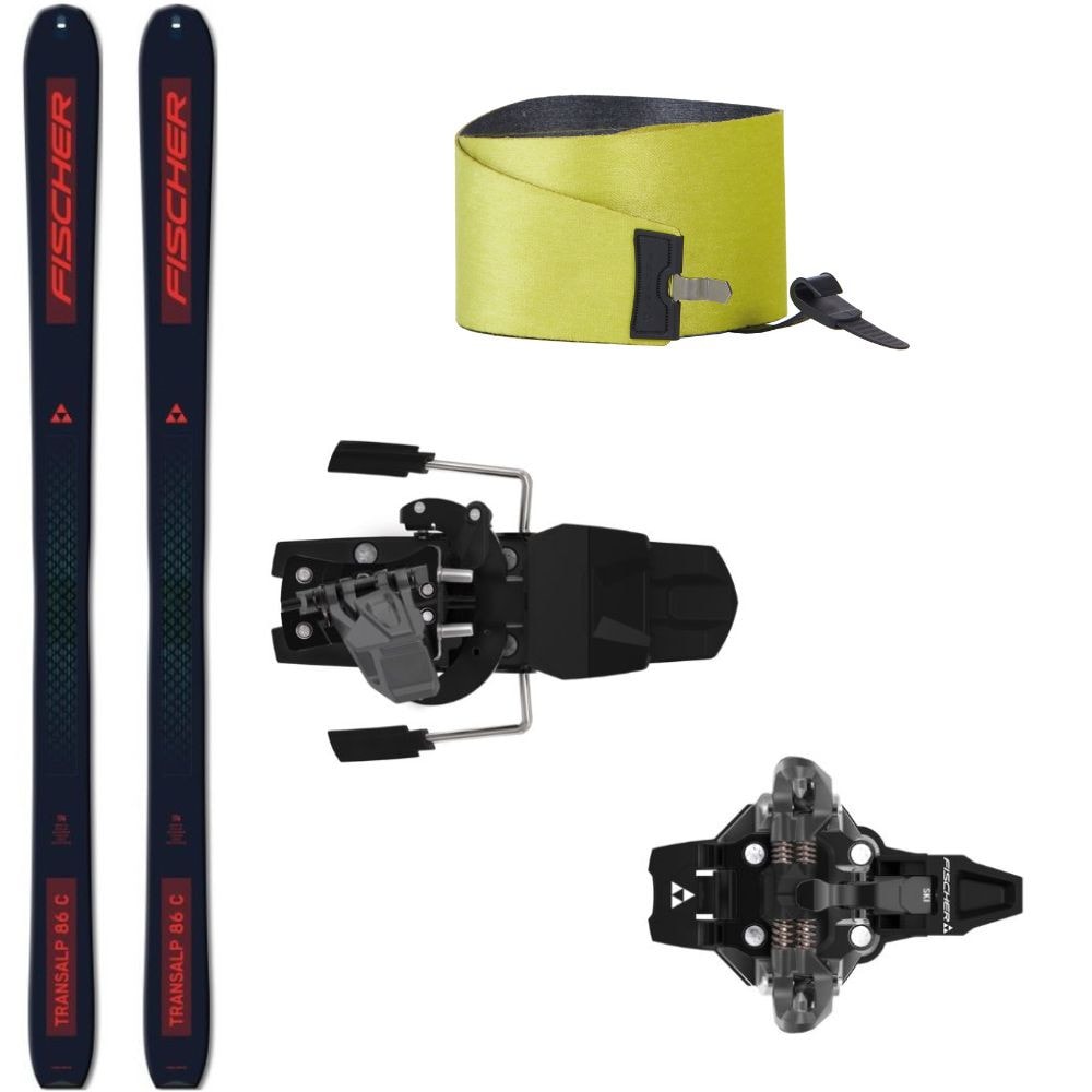 Skialpinistický set FISCHER Transalp 86 Carbon s pásmi + viazanie Fischer Tour Classic - Skialp sety -Unisex - 1
