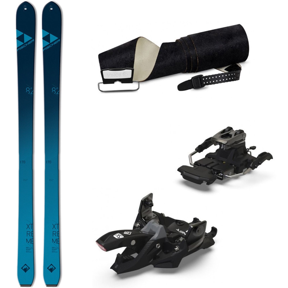 Skialpový set FISCHER X-Treme 82 s viazaním Marker a pásmi Kohla - Skialp sety -Unisex - 1