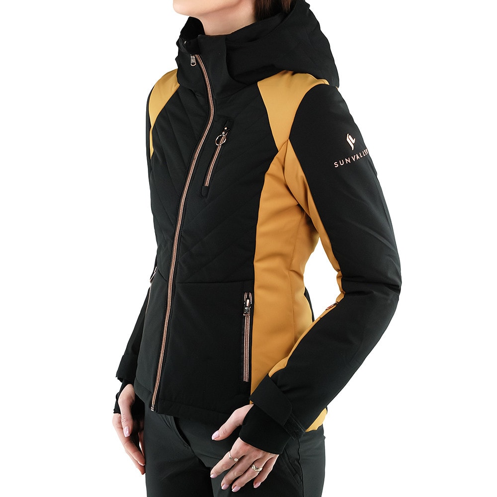 Lyžiarska bunda SUN VALLEY Korp W Black/Camel - Lyžiarske bundy - 1