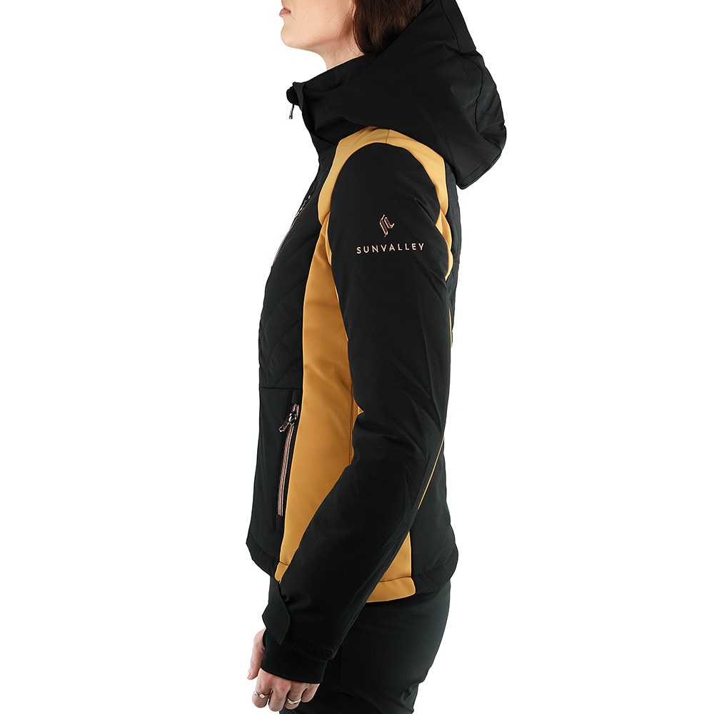 Lyžiarska bunda SUN VALLEY Korp W Black/Camel - Lyžiarske bundy - 3