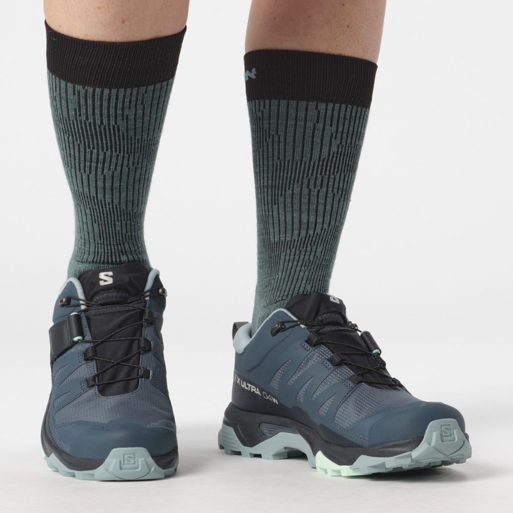Turistická obuv SALOMON X Ultra 4 GTX W Stargazer/Carbon/Stone blue - Turistická obuv - 7