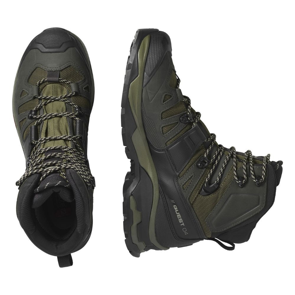 Turistická obuv SALOMON Quest 4 GTX Olive night/Peat/Safari - Turistická obuv - 6
