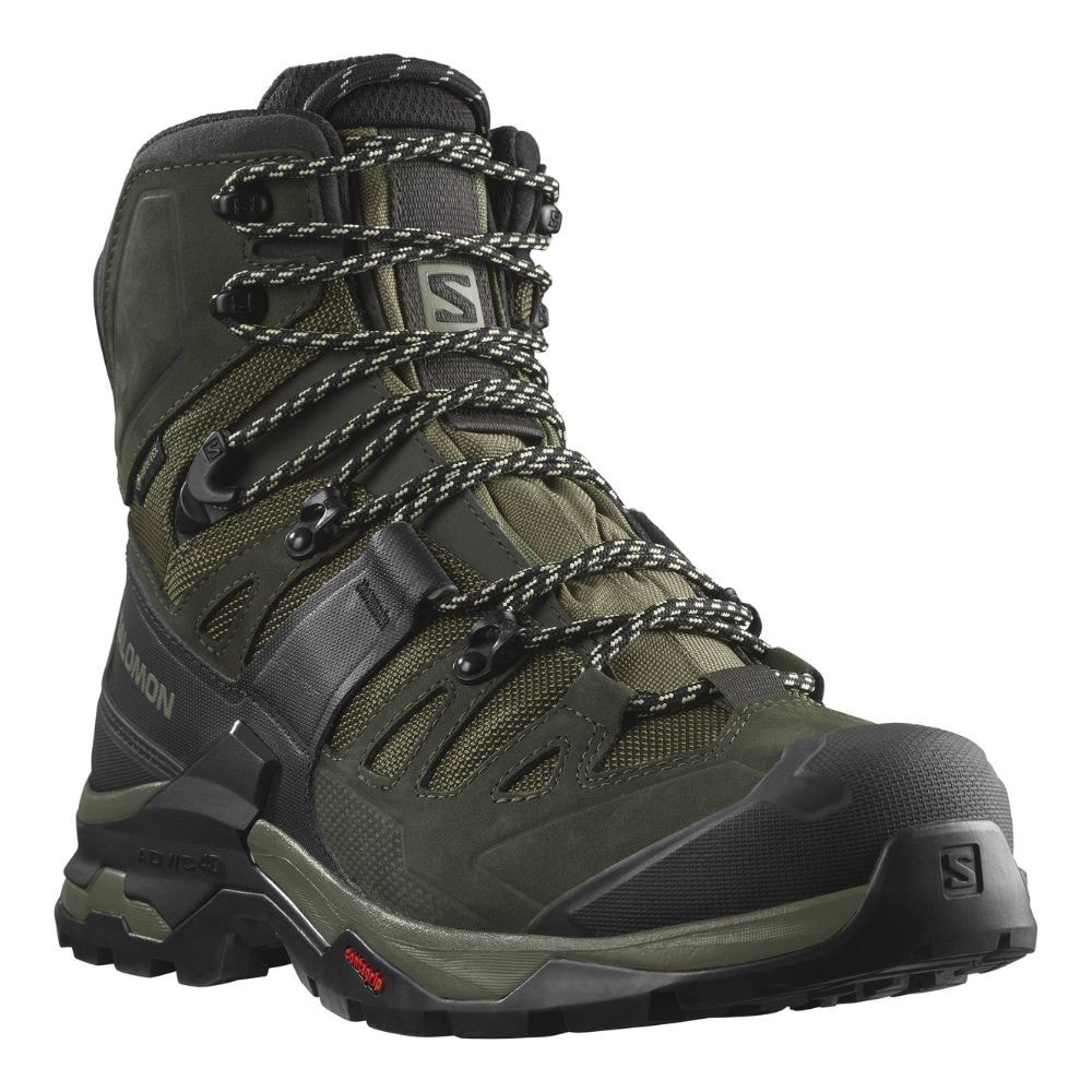 Turistická obuv SALOMON Quest 4 GTX Olive night/Peat/Safari - Turistická obuv - 3